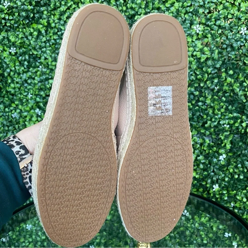 M57 Michael Kors Kendrick Leather Slip-On Espadrille